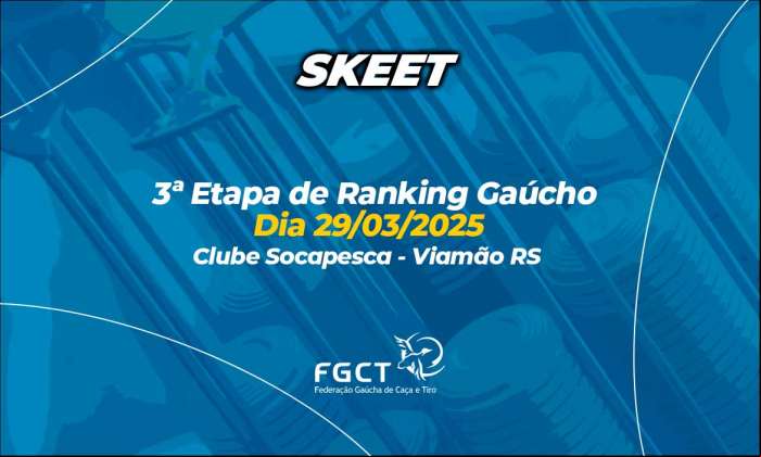 [PROVA REALIZADA] - 3ª Etapa do Ranking Gaúcho - 29/03