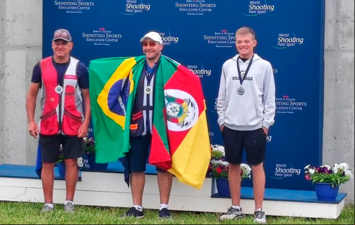 Medalha de Ouro para o atleta Alexandro Basso na Para Trap World Cup nos EUA