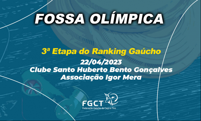 [PROVA REALIZADA] - 3ª Etapa do Ranking Gaúcho - 22/04