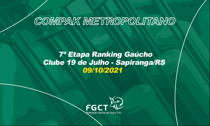 [PROVA REALIZADA] - 7ª Etapa do Ranking Gaúcho - 09/10