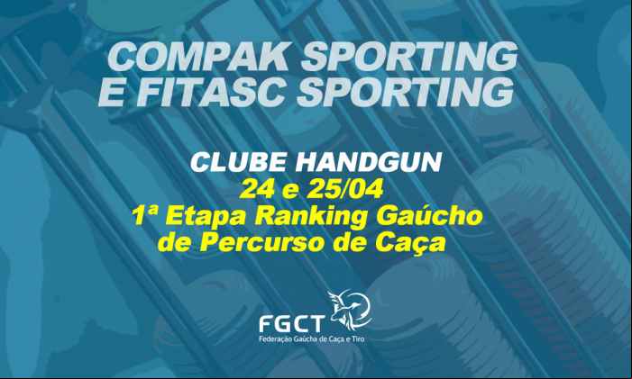 [PROVA TRANSFERIDA] - Percurso de Caça - 1ª Etapa do Ranking Gaúcho - 24 e 25/4